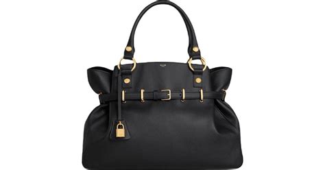 Celine Black Leather Medium Anita Shoulder Bag.